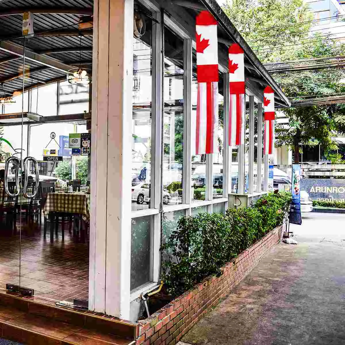 

Ветрозащитные носки с флагом, подвесные наружные декоративные ветрозащитные носки, ветрозащитные носки, непромокаемые носки двора, Канады