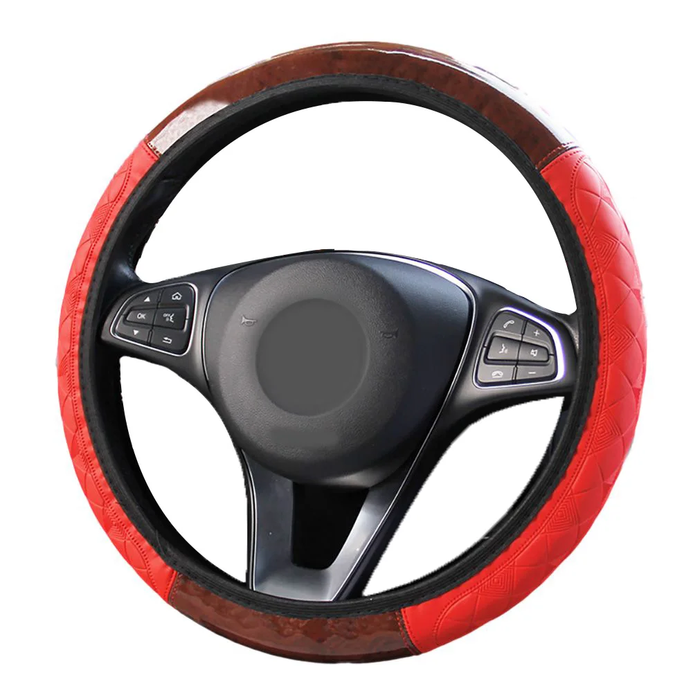 

Durable Car Steering Wheel Cover Steering Wheel Trim 7-38cm Anti-slip Protect Blue Car Steering Wheel New Look