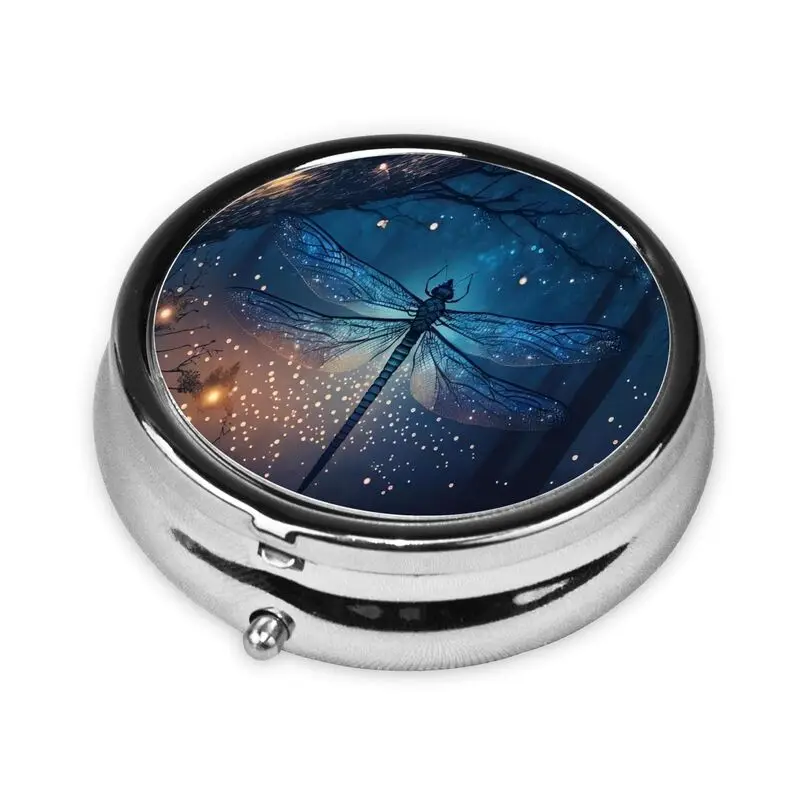 Контейнер для таблеток Dragonfly в винтажном стиле портативный карман или кошелек