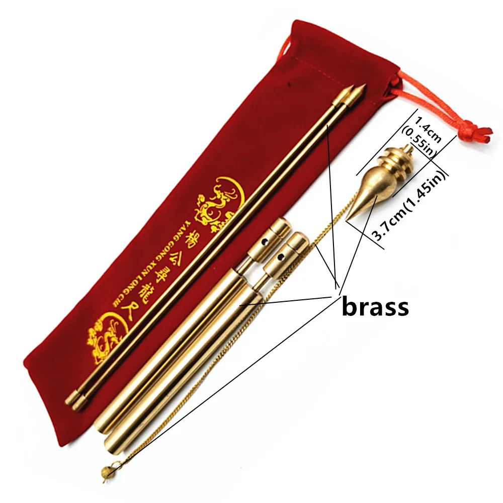 

2 шт. медный лозоходный стержень, улучшенные гибкие вращающиеся стержни, твердые медные и латунные лозоходные стержни с подарком