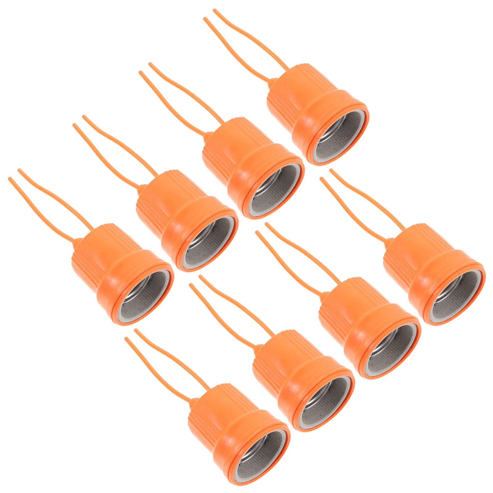 

8 Pcs Plug Adapter Screw Light Converter Bulb Socket Parts Ceramics Pvc Fixture Lamps Bedroom Lights