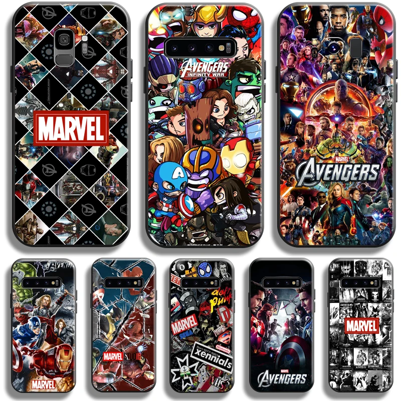 Funda de silicona de Los Vengadores de Marvel para Samsung Galaxy S10,...