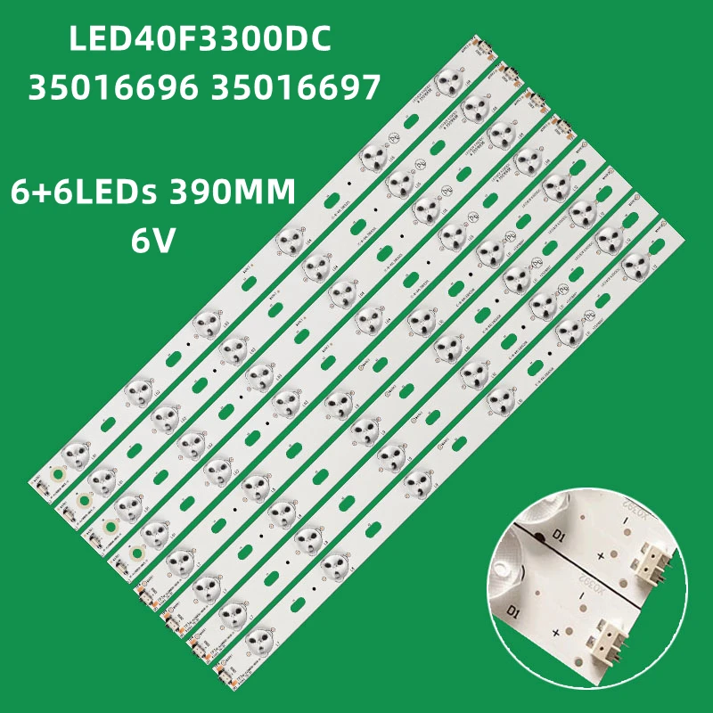 Светодиодная лента для подсветки для Toshiba Dl3954(a)F LED40F3300DC * 35016696 35016697 LED39E330CE IC-B-KKL39D020R KKL39D020L, 8 шт.