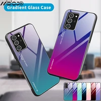 gradient tempered glass phone case for samsung a60 a90 a10s a30s a20s a90 5g a51 4g a71 4g a91 a81 a01 euro version a515g a71 5g