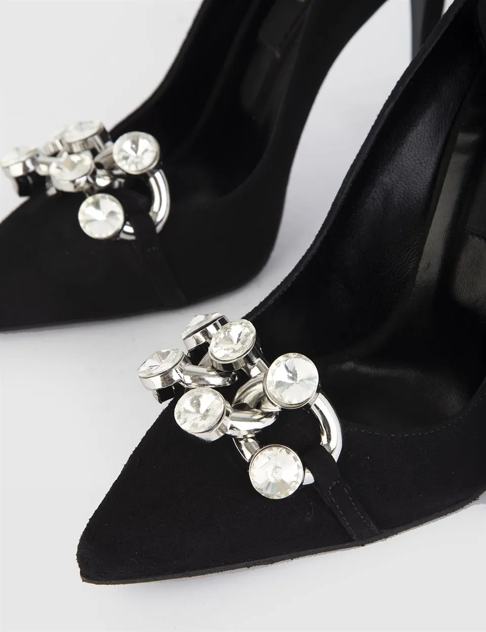 

ILVi-Genuine Leather Handmade Kallisto Black Suede Women's Stiletto Women Shoes 2021 Fall/Winter
