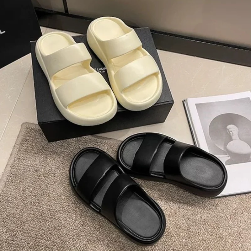 Женские тапочки эксклюзивные повседневные сандалии на плоской подошве с