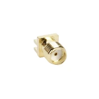 1pc rf coaxial connector sma female offset foot outer external screw inner hole antenna high frequency connector connector