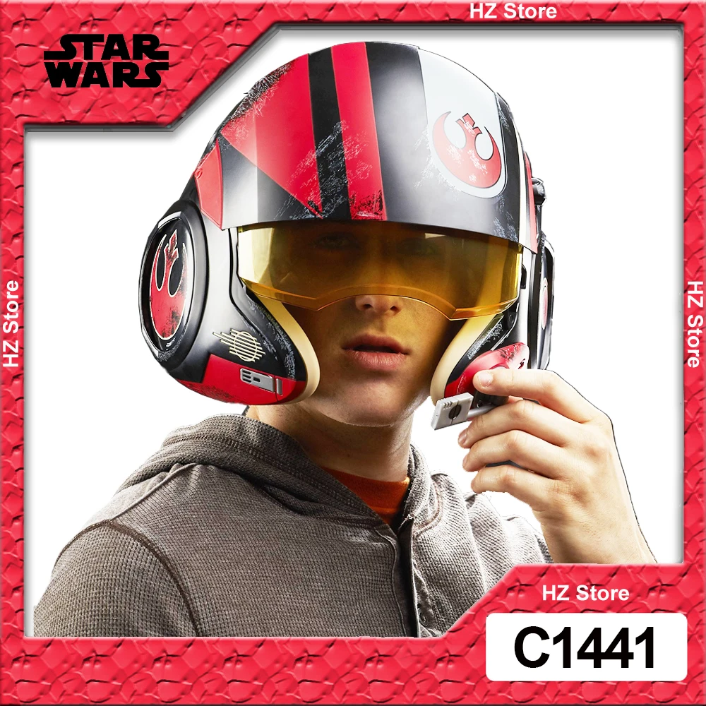 

Hasbro Star Wars The Black Series Poe Dameron Electronic X-Wing Pilot Cosplay Helmet for Birthday Christmas New Year Gift C1441