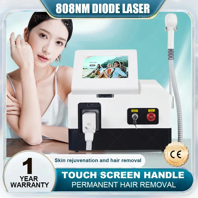 

808nm Diode Laser Hair Removal Machine CE Approved 755 808 1064nm 3 Wavelength 2000W Cooling Head Painless Laser Epilator