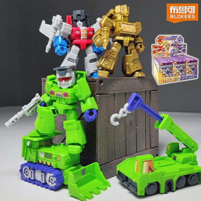 Фото Горячая новинка: Коллекционные подвижные фигурки-конструкторы Hot Blokees Transformers Defender Version V2 — Оптимус Прайм, Старскрим, Бамблби. Идеальный подарок. №2