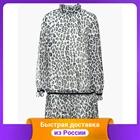 Платье прямого силуэта Nota Bene (цвет: леопард серый, размер 152)