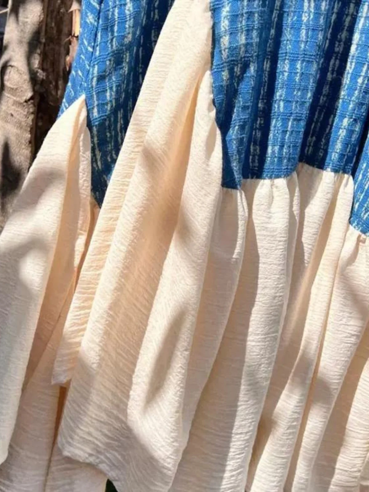 Летняя ретро Гонконгская юбка-жилет Sle Design Sense Idle Уникальная лоскутная юбка Sanya