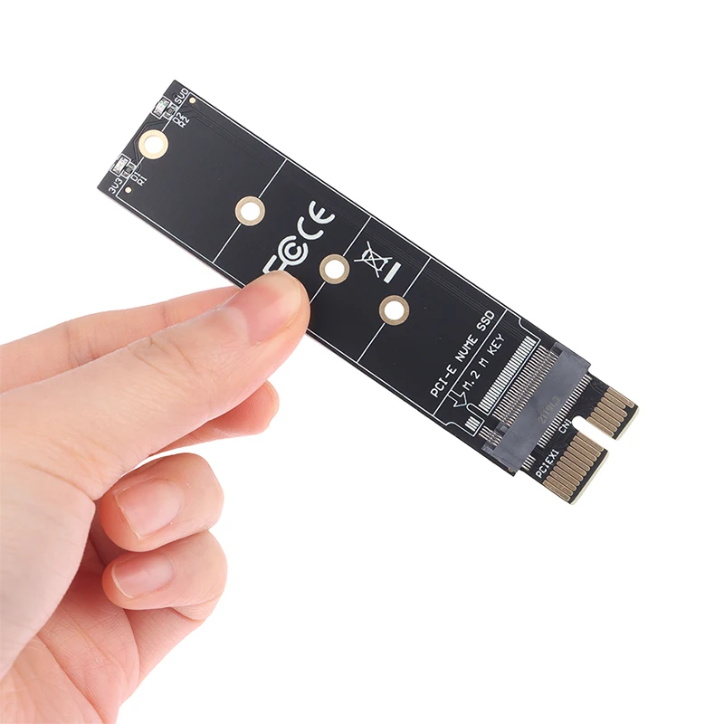 Фото Адаптер PCIe на M.2 NVMe SSD, переходник PCIe x1, разъем M-Key PCI Express для внутренних твердотельных накопителей - F(x) №2