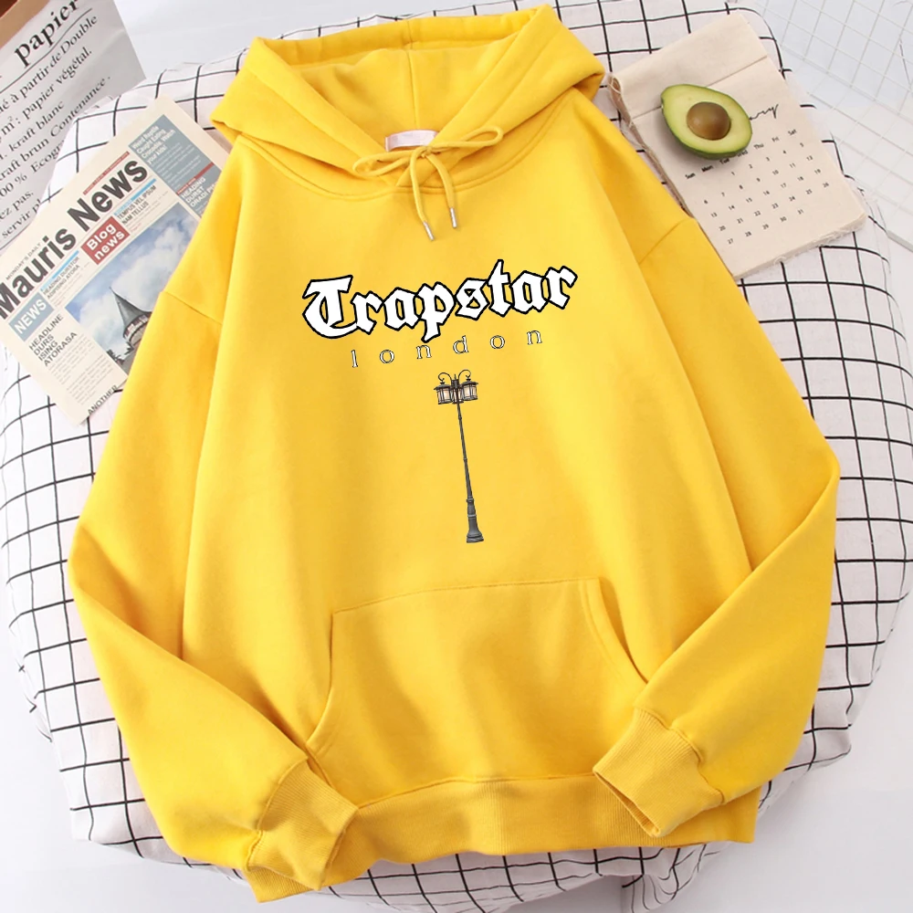 

Trapstar London Street Light Prints Streetwear Comfortable Loose Clothing All-Match Hot Sale Women Hoody Fleece Fashion Hoodie
