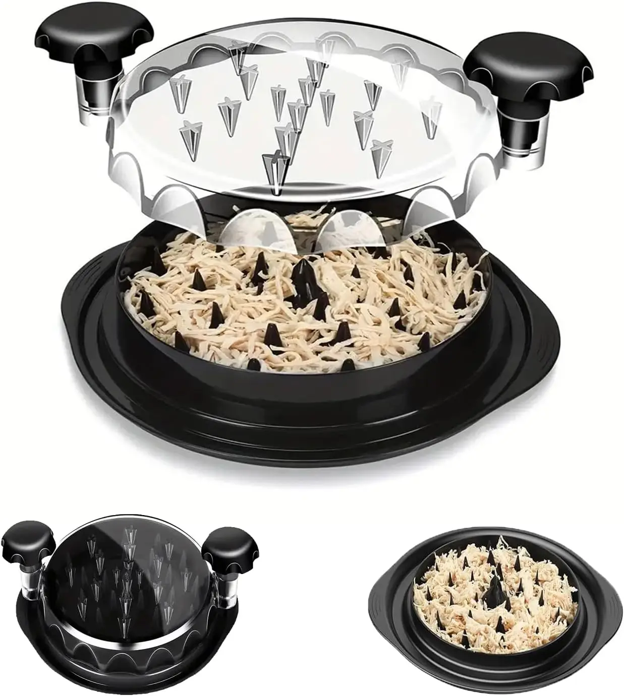 Измельчитель курицы с прозрачной крышкой Dsplay нескользящее основание подходит