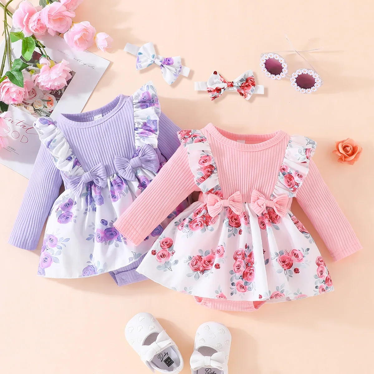 Корейская версия нового треугольного цельного пижамного платья с длинными