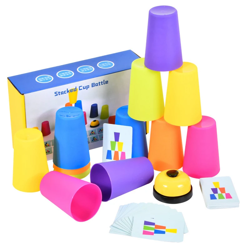 

Sports Stacking Cups Plastic Card Games Family Parent Child Outdoor Indoor Speed Challenge Training Desktop Funny Toys Classic