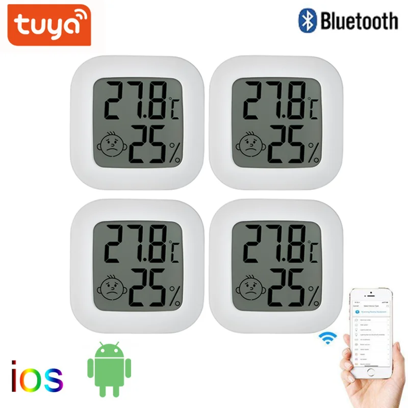 

Tuya Smart WIFI Temperature And Humidity Sensor Indoor Hygrometer Thermometer Bluetooth-compatible With LCD Display App Control