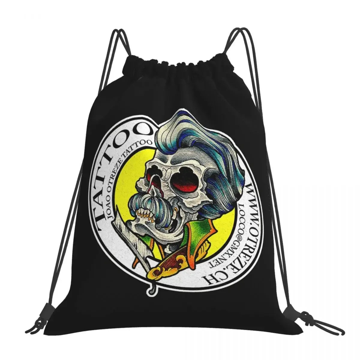 Рюкзаки с татуировкой Joao Otreze повседневные портативные сумки на шнурке карманные