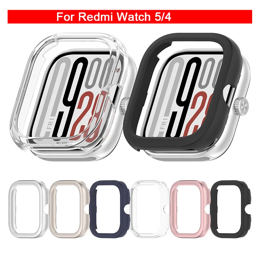 Фото Полый защитный чехол для ПК для Redmi Watch 5 Lite/активный чехол, рамка-бампер для Xiaomi Redmi Watch 5 4, защитные аксессуары
