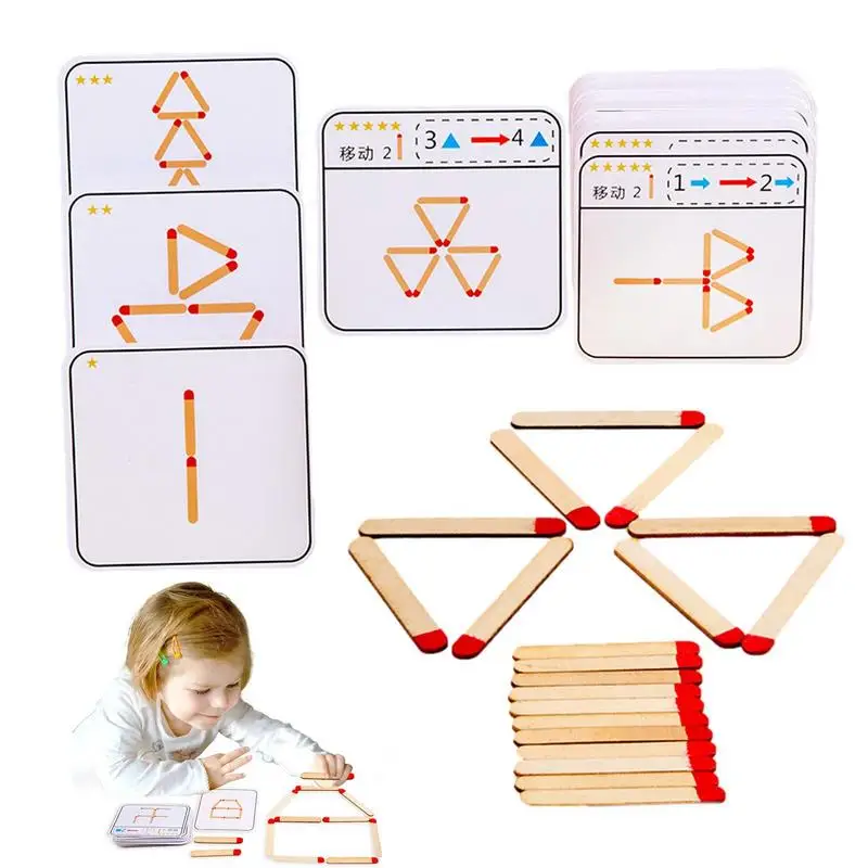 

Развивающая деревянная головоломка-брусок для детей