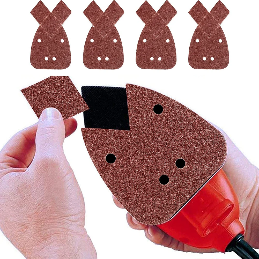 

40Pcs Sandpapers Mouse Sander Pads Kit 40-120 Grit Mouses Sanding Sheet Grinding Hook Loop Sandpaper Disc Abrasive Tools