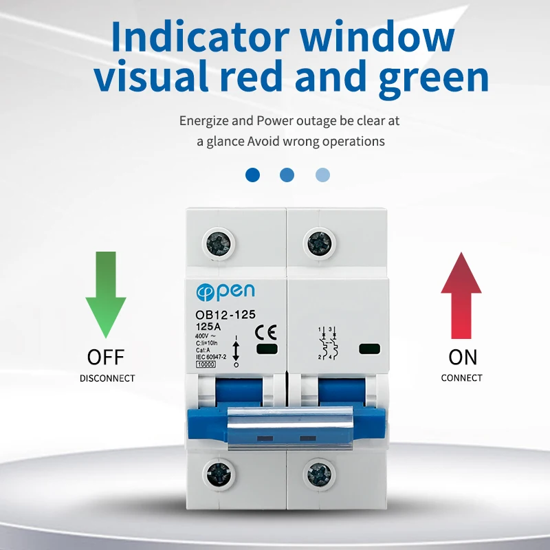 Автоматический выключатель постоянного тока 2p 12-125 В 1 P Миниатюрная