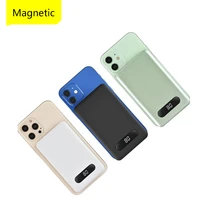 5000mah mini wireless magnetic fast charger power bank for iphone 12 13 pro promax mini mobile phone powerbank external battery