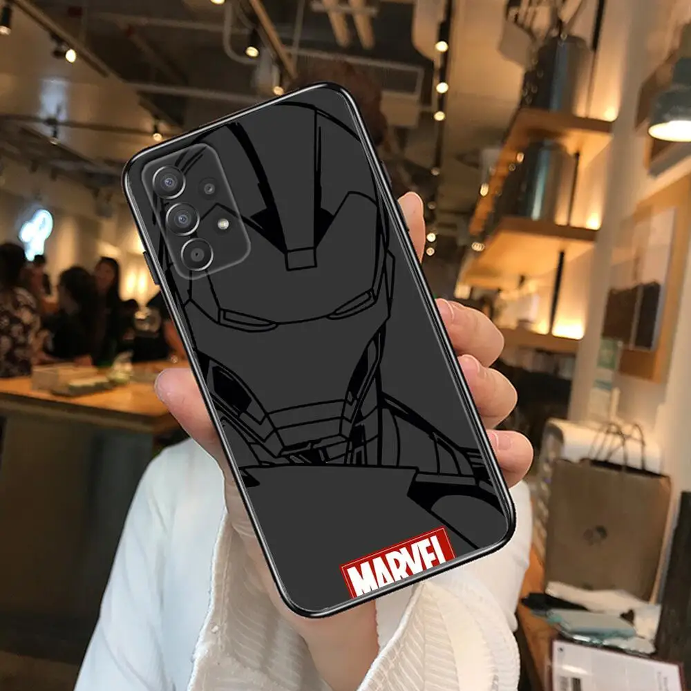 Чехол для телефона Marvel Железный человек Человек-паук корпус Samsung Galaxy A70 A50 A51 A71 A52 A40