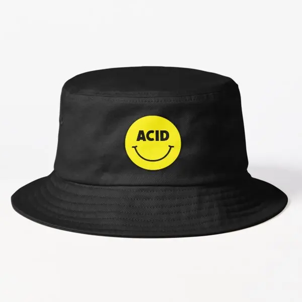 

Acid Smiley Bucket Hat Bucket Hat Summer Caps Outdoor Cheapu Fashion Hip Hop Fish Boys Sport Sun Solid Color Fishermen Mens