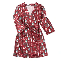 high quality womens nightgown silk satin christmas party satin nightgown elegant pajama fashion female sleepwear