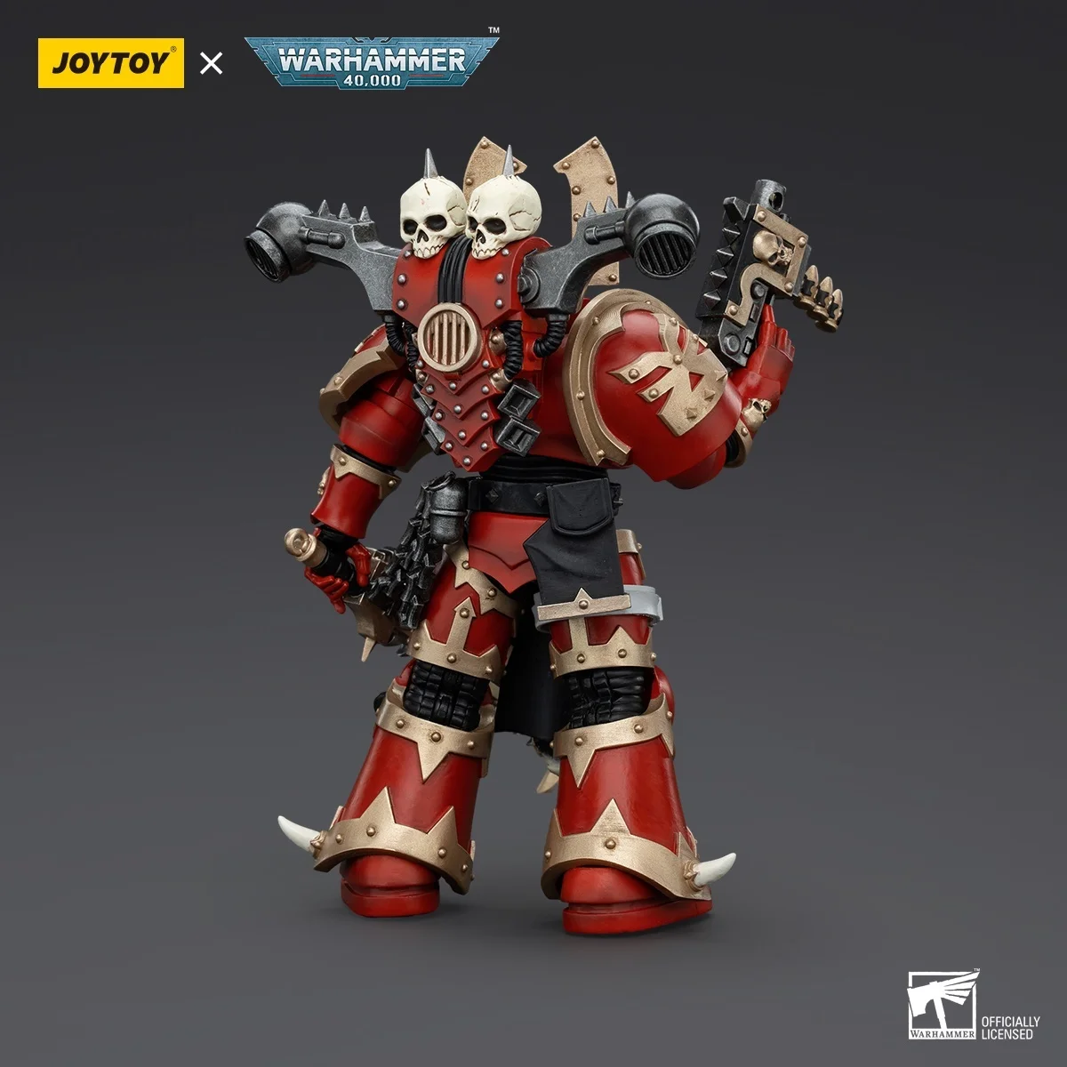 Фото JOYTOY Warhammer 40k World Eaters Khorne Berzerker 6, фигурки героев, оригинальная коллекция, украшение для куклы, подарок, модель гаража №5