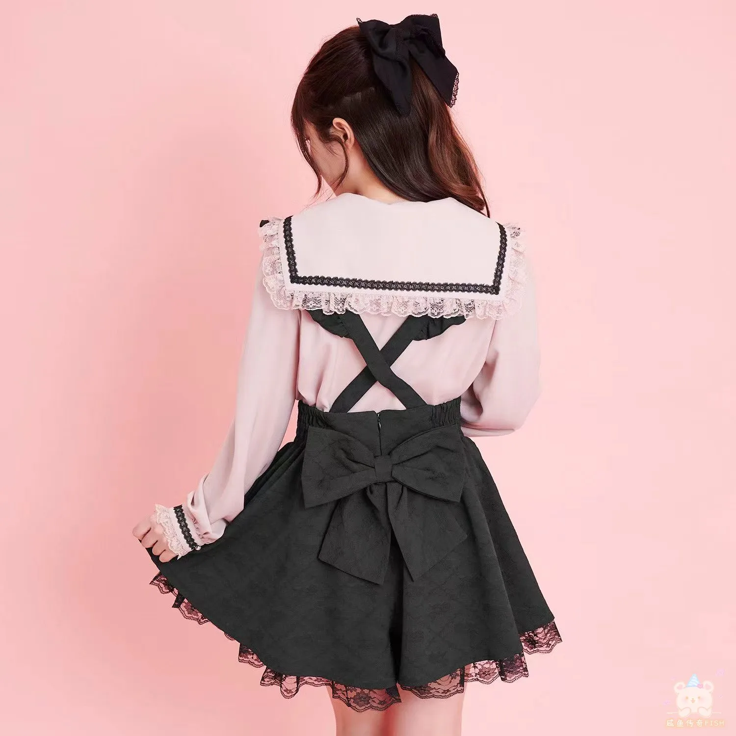 Lace Detachable Strap Shorts All-Match Japanese Style Fashion Casual Shorts Sweet Summer Shorts for Women