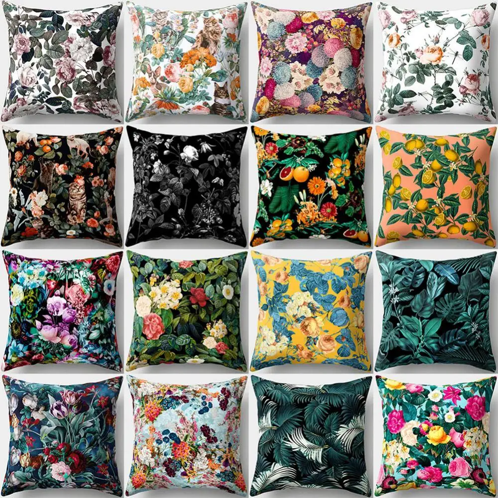 

Cushion Cover Pillow Case Colorful Fashion Print Throw Sofa Bed Home Car Decor NEW