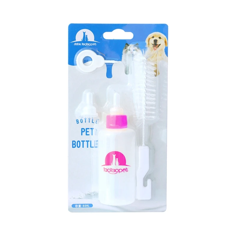 

R2LD Nurser Bottle for Smaller Baby Animals Bottle Feeding Tool Mini Teat for Newborn for Puppies, Rabbits, Squirrel Hamster