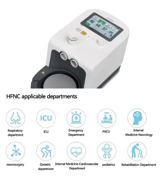 Дыхательный увлажнитель с высоким расходом и подогревом hfnc machine flow homeuse clinic comen