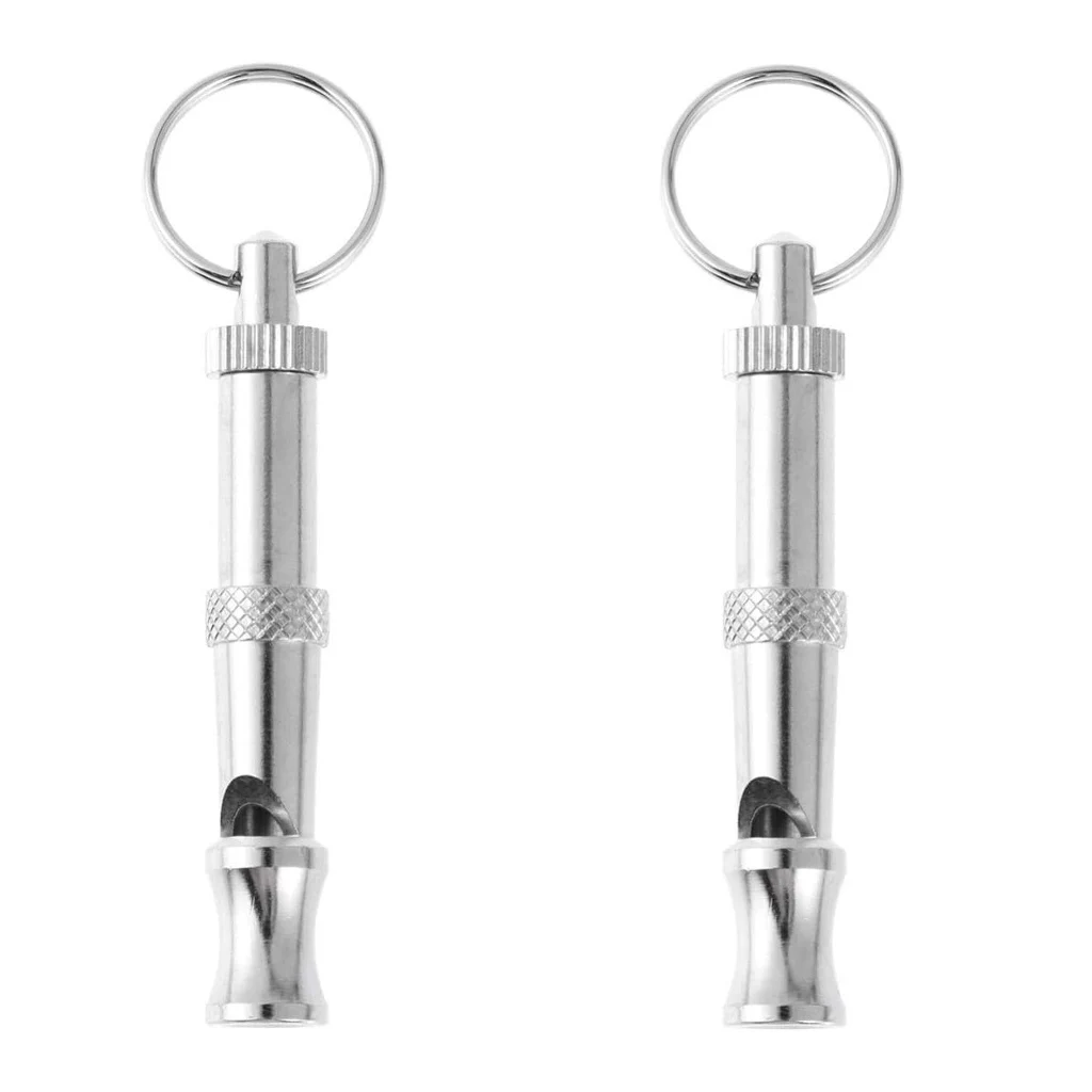 

2PCS Tiny Whistle Ultrasonic Sound Training Toy Keyring Soccer Basketball Referee Whistle Outdoor Sport Survival Emergency SET