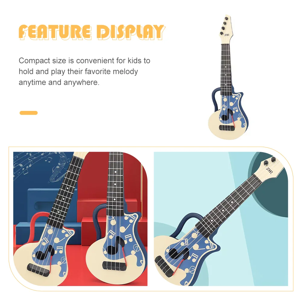 Детская гитара музыкальная игрушка для дошкольников пластиковая модель