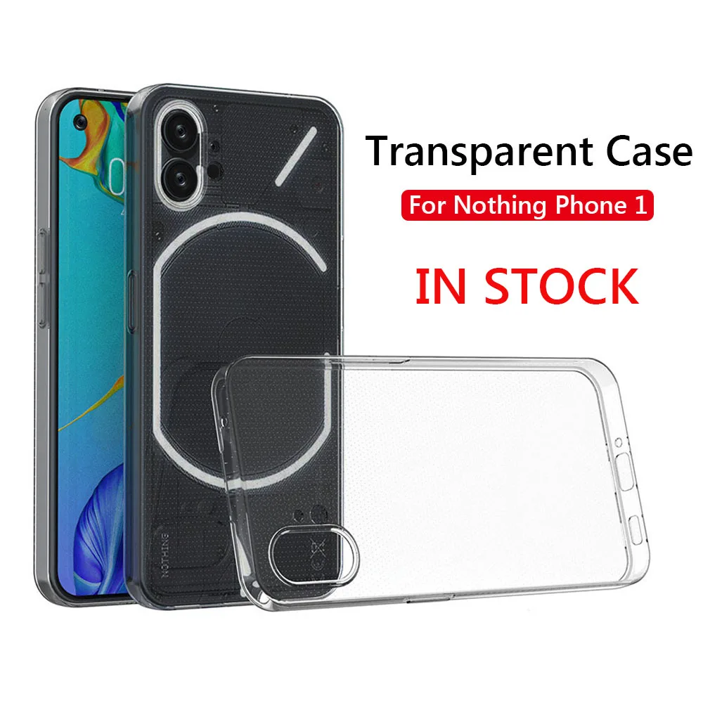 

IN STOCK Simple Slim Soft TPU Clear Transparent Phone Case On For Nothing Phone 1 Phone1 (1) 5G Cover Fundas Capa