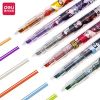6 colorsbox double headed highlighter pen set anime fluorescent markers highlighters pens art marker stationery office supplies