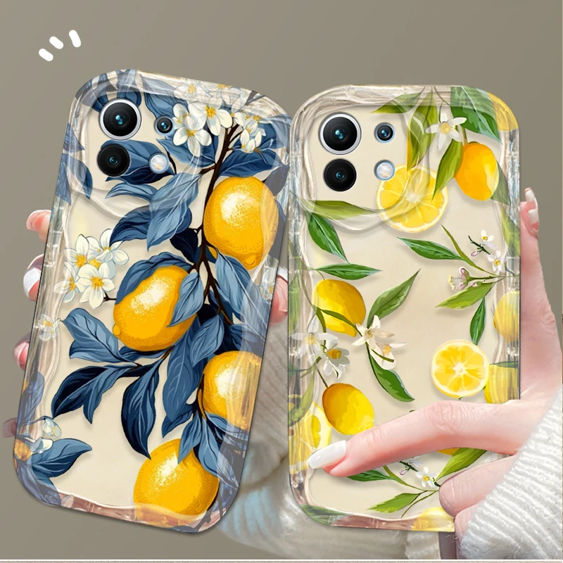 Фото Чехол Summer Fruit Lemon Flower для Xiaomi Poco X7 X6 X5 X3 F6 F5 NFC F3 M6 Pro 4G Mi 13 12 11 Lite 5G 14 13T 12T 11T 14T Pro M5S №1