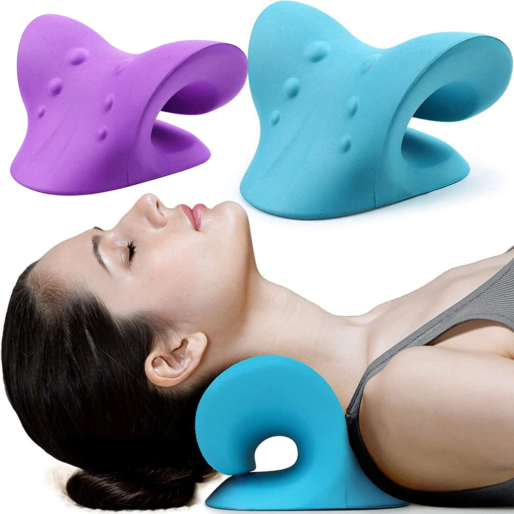

Массажная подушка для шеи и плеч, выпрямитель, устройство для снятия боли в шее, для выравнивания позвоночника, хиропрактика