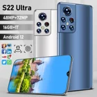 Новейший Смартфон S22 Ultra, экран 6,93 дюйма, 16 ГБ + 1 ТБ, Android 10, 6800 мАч, 48 + 72 МП, HD-камера 2021, горячая распродажа, 5G сеть