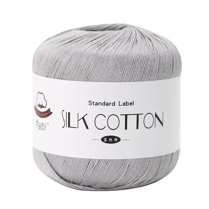 50g/PC Silk Lace Cotton Milk Crochet Yarn Baby Hand-Knitted Warm Soft Knitting Thread for Hand Knitting Supplies Cross Stitch images - 6