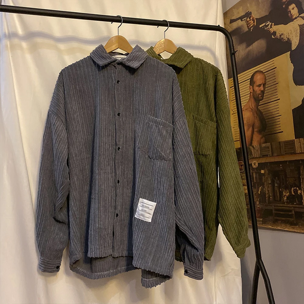 Autumn Shirts for Mens Manga Designer Clothes Blouses Korean Clothes Button Up retro Shirt Hippie Cardigan Japanese Long Clothes