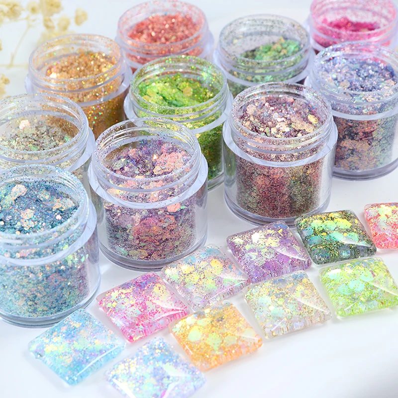 

10 ml DIY Accessories Fairy Pupil Sequins Glitter Powder Holographic Epoxy Resin Filling Shiny Handcraft Jewelry Making Supplies