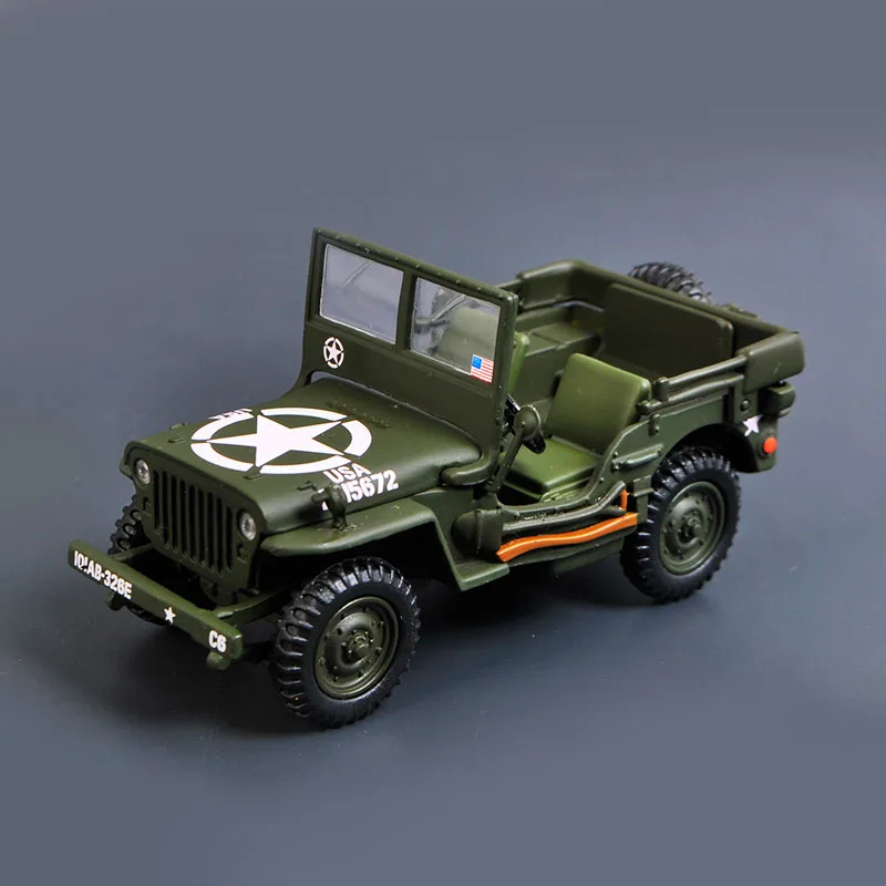 Diecast 1/43 Scale WILLYS JEEP Model Car 1994 Simulation Alloy Play Vehicle Adult Collection Display Gifts for Children