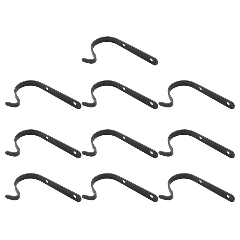 

Set Of 30 Hanging Basket Bracket Hooks Iron Wall Hanging Hooks Curved Up Plant Hook For Hanging Bird Feeders, Lanterns