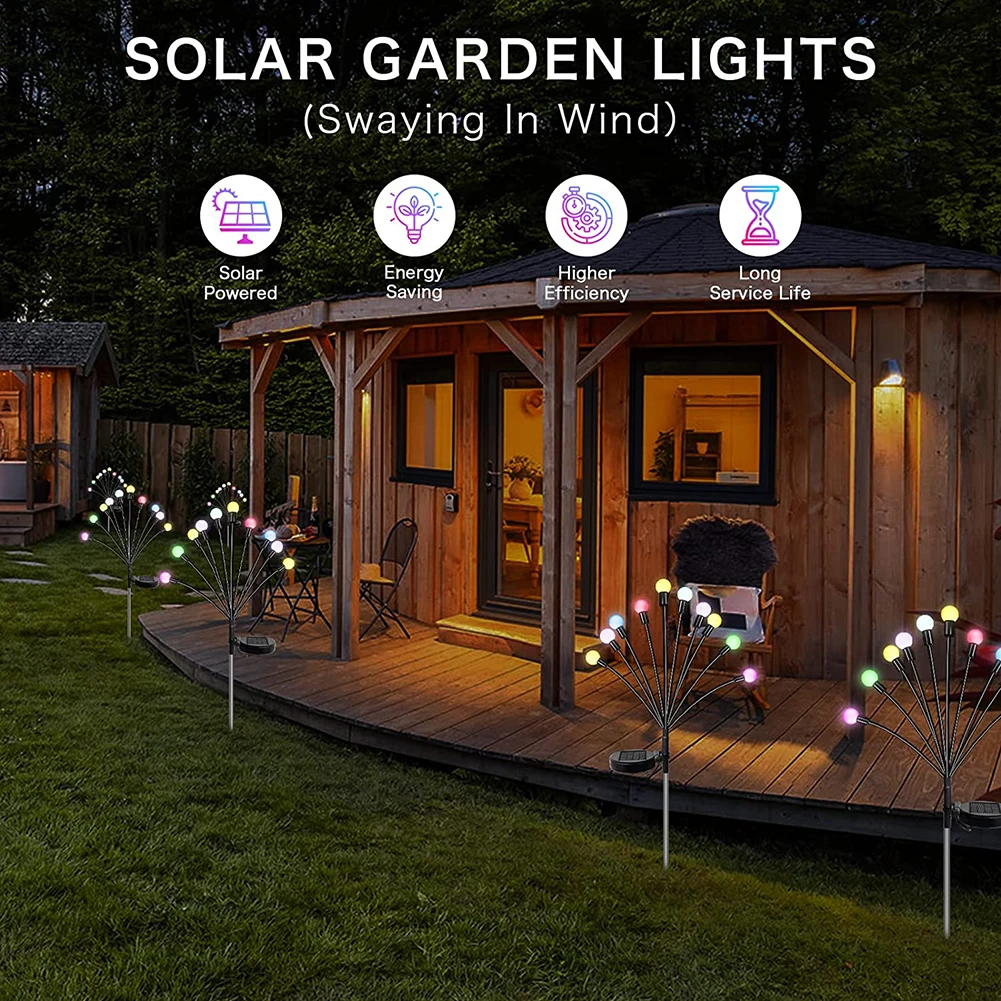 

Portable Solar Firefly Lamp Ip65 Waterproof Creative Solar Led Light No Wires Required for Home Garden Landscape Courtyard Decor