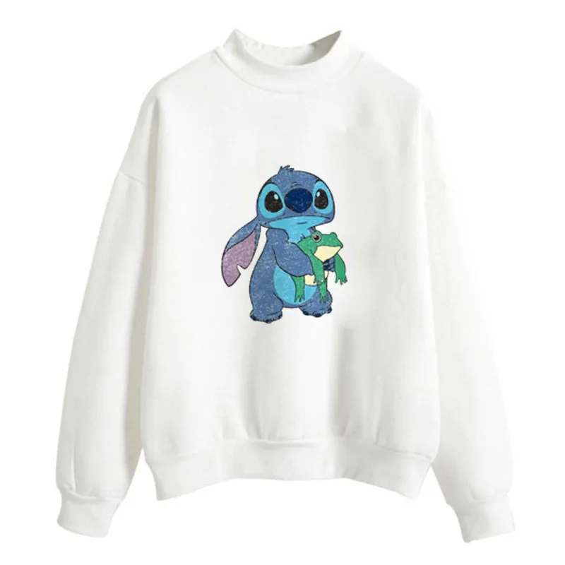 

Lilo Stitch Kawaii Hoodies Women Unisex Top Cartoon Hoody Kawaii Anime Cute Pink White Sweatshirt Grunge Winter Clothes Women